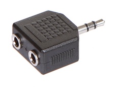 Аксессуар Ningbo Jack 3.5 - Jack 2x3.5 Black JAAA095-B