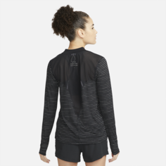 Женская беговая футболка с длинным рукавом Nike Dri-FIT Run Division - Черный