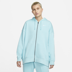 Женская флисовая худи с молнией во всю длину Nike Sportswear Essentials - Синий