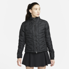 Женская куртка с молнией во всю длину для гольфа Nike Therma-FIT ADV Repel - Черный