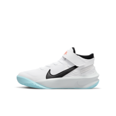 Баскетбольные кроссовки для школьников Nike Team Hustle D 10 FlyEase - Белый