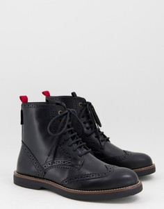 Черные ботинки на шнуровке Kurt Geiger-Черный цвет