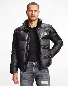 Черный пуховик с логотипом Calvin Klein Jeans institutional-Черный цвет