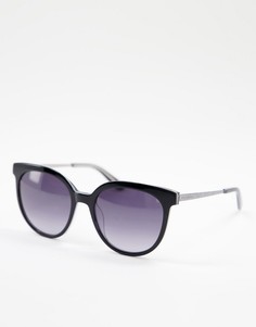 Солнцезащитные очки с круглыми стеклами Juicy Couture-Черный цвет