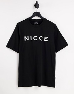 Черная футболка с логотипом Nicce-Черный цвет