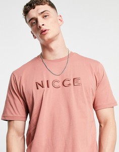 Розовая футболка Nicce-Розовый цвет