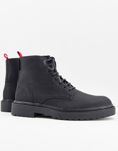 Черные ботинки на шнуровке Kurt Geiger Paxton-Черный цвет