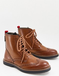 Светло-коричневые ботинки на шнуровке Kurt Geiger Hurst-Коричневый цвет