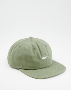 Зеленая выбеленная кепка Obey-Светло-бежевый цвет