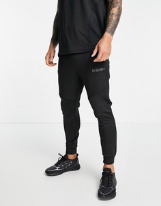 Черные шорты из технологичного материала HIIT Training-Черный цвет