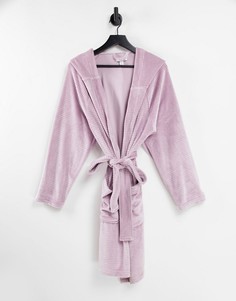 Махровый халат с капюшоном Topshop-Фиолетовый цвет