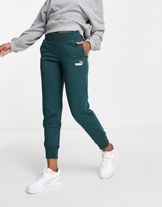 Темно-зеленые джоггеры Puma Essentials-Зеленый цвет