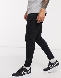 Черные джоггеры из пике Bershka-Черный