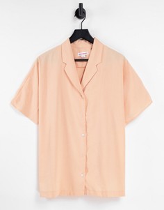 Оранжевая пляжная oversized-рубашка Urban Threads-Оранжевый цвет