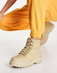 Бежевые кожаные ботинки на шнуровке CAT Vanquish 2.0-Нейтральный цвет Caterpillar