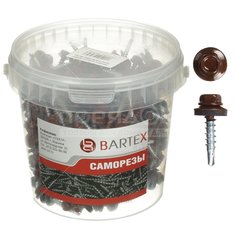 Саморез кровельный шоколадно-коричневый Bartex 200 шт, 4.8х29 мм