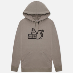 Мужская толстовка Peaceful Hooligan Outline Dove Hoodie, цвет серый