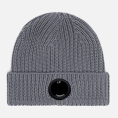 Шапка C.P. Company Extra Fine Merino Wool, цвет серый