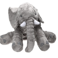 Мягкая игрушка Super01 Слон 60 см цвет: серый