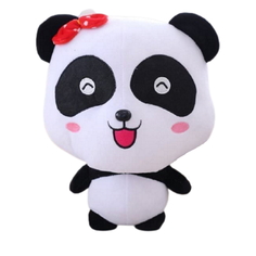 Мягкая игрушка Super01 Панда 35 см цвет: черный