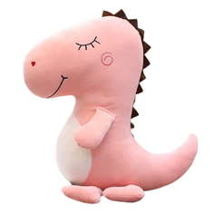 Мягкая игрушка Super01 Динозавр Динозавр 80 см цвет: розовый