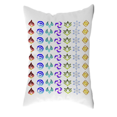 Подушка декоративная Super01 с символами Геншин Импакт 40 х 29 см