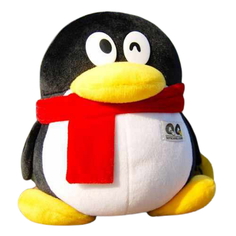 Мягкая игрушка Super01 Пингвин 30 см цвет: черный