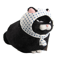 Мягкая игрушка Super01 Кошка Маруко 20 см цвет: черный