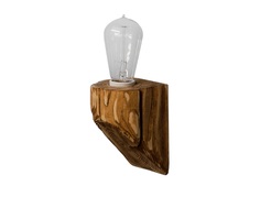 Бра из дерева querk (ruwoo) коричневый 10x15x10 см.