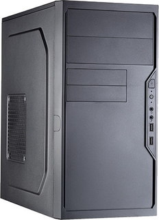 Корпус ATX Foxline FL-733-FZ450R-EL черный, с БП 450W, 2*USB 2.0, audio
