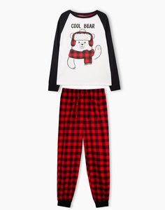 Пижама с принтом Cool Bear для мальчика Gloria Jeans