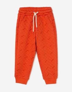 Оранжевые спортивные брюки Jogger с надписями для мальчика Gloria Jeans