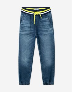 Джинсы Jogger с цветным поясом для мальчика Gloria Jeans