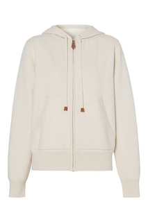 Белая толстовка с капюшоном Burberry