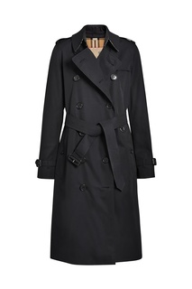 Удлиненный тренч черного цвета Kensington Burberry