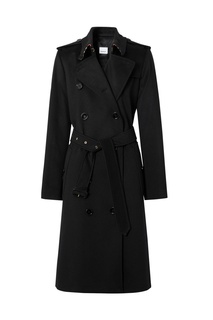 Черный кашемировый тренч Burberry