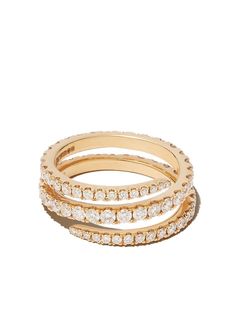 Anita Ko кольцо Coil из желтого золота с бриллиантами