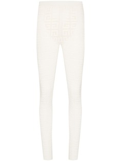 Givenchy легинсы с завышенной талией и монограммой