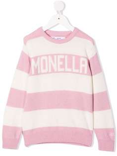 MC2 Saint Barth Kids полосатый джемпер вязки интарсия