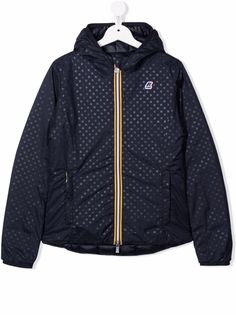 K Way Kids двусторонний пуховик с капюшоном