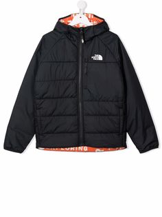 The North Face Kids двусторонний пуховик с логотипом