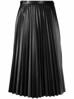 Moncler плиссированная юбка с завышенной талией