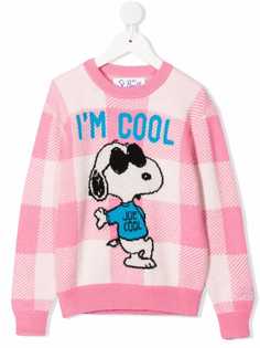 MC2 Saint Barth Kids джемпер вязки интарсия с принтом Snoopy