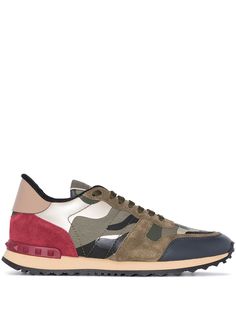 Valentino Garavani кроссовки Rockrunner с камуфляжным принтом