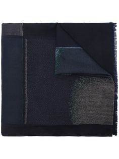 Giorgio Armani шерстяной шарф в стиле колор-блок