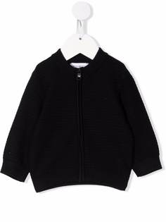 Emporio Armani Kids кардиган в рубчик на молнии