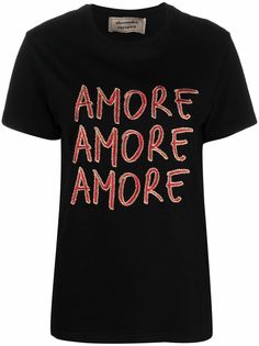 alessandro enriquez футболка Amore с вышитым логотипом