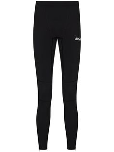Versace спортивные легинсы с узором La Greca