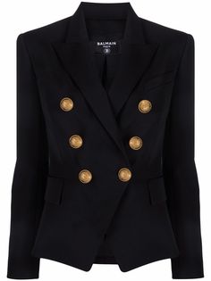 Balmain двубортный шерстяной блейзер