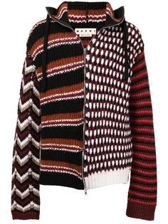 Marni шерстяное худи на молнии